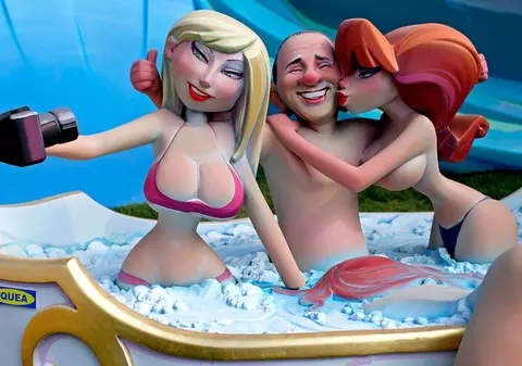 Berlusconi, Sarkozy şi Obama, luaţi la mişto / Foto