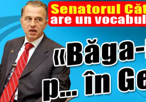 Senatorul Cătălin Voicu: "Băga-mi-aş p... în Geoană!"