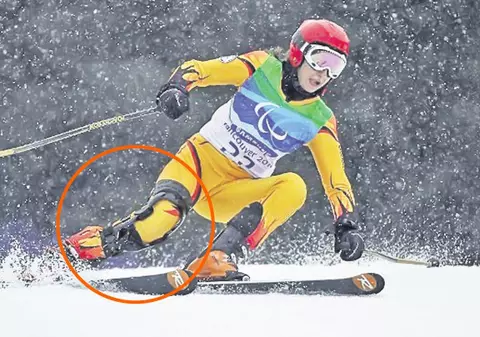 Pe pârtie, fără un picior