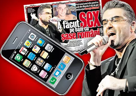 George Michael îşi agaţă bărbaţii pe iPhone