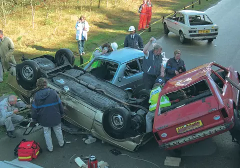 Accident în lanţ pe DN 7 