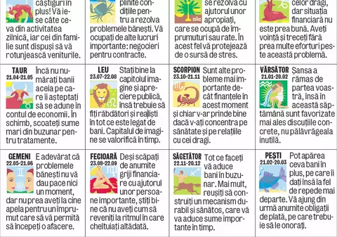 Cum stăm cu banii săptămâna viitoare