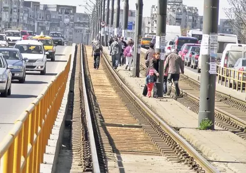 Tramvaiele de pe linia 41 nu vor circula duminică