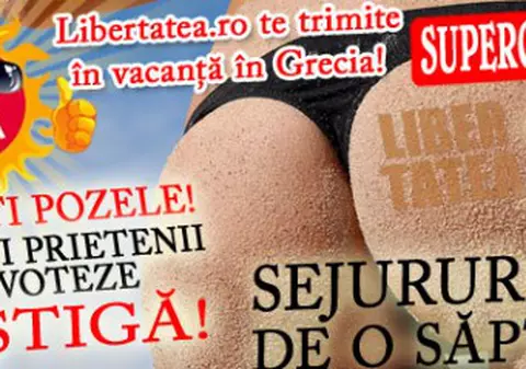 Astăzi şi mâine ai 3 puncte pentru un vot la "Libertatea.ro te trimite în vacanţă în Grecia!"