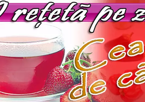 O reţetă pe zi - Ceai rece de căpşune