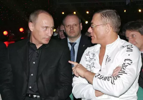 Vladimir Putin şi Jean-Claude Van Damme, la o gală de arte marţiale