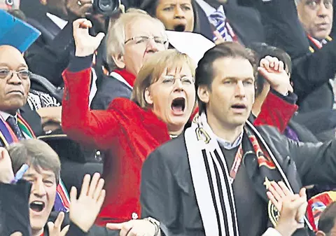 Nemţii, la băută cu Merkel