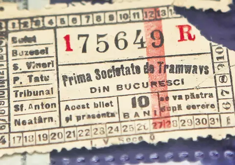 Aşa arăta primul bilet de tramvai