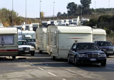 Autostradă franceză din Bordeaux, blocată de rromi