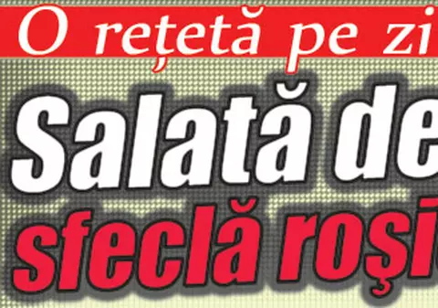 O reţetă pe zi - Salată de sfeclă roşie