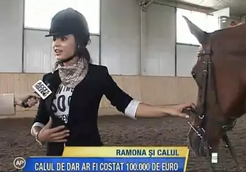 Ramona Lăzuran are un cal de 100.000 de euro 
