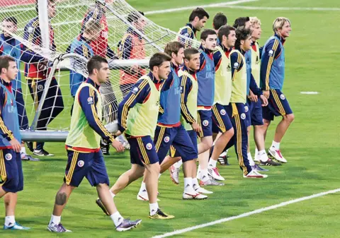 Caterincă maximă la antrenamentul naţionalei dinainte de meciul cu Albania