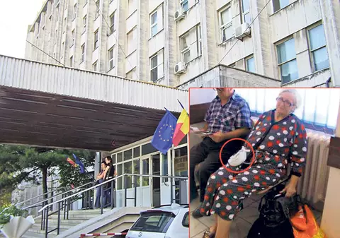 Medicii constănţeni şi-au bătut joc de o bătrână abia operată: au trimis-o pe jos acasă, cu drena după ea