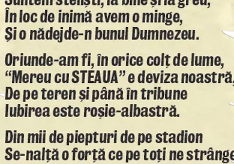 Steaua joacă pe muzică nouă