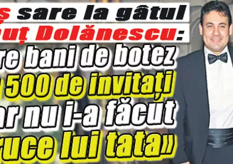 Dragoş Dolănescu îl atacă pe Ionuţ: «A făcut botez de lux, iar mormântul tatei e în paragină»