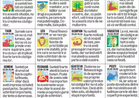 Cum stăm cu banii săptămâna viitoare