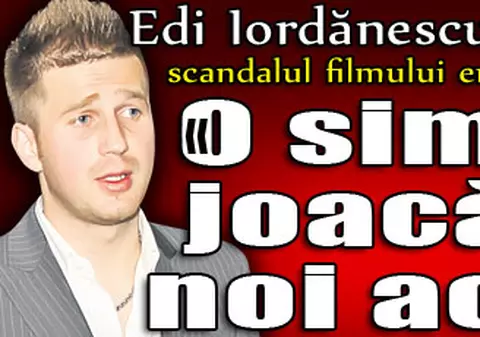 Edi Iordănescu vorbeşte după scandalul filmului erotic cu Delia: "O simplă joacă, la noi acasă”