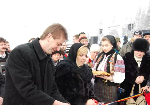 Elena Udrea a inaugurat pârtia de schi de la Borsec