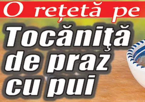O reţetă pe zi - Tocăniţă de praz cu pui