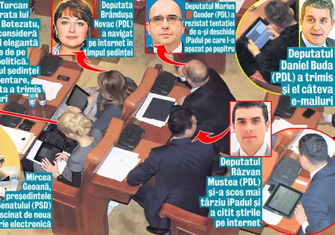 Parlamentarii, cuprinşi de febra iPad