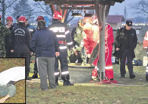 S-a aruncat în puţul din cimitir