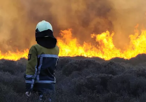 O cafenea din Targovişte, distrusă complet în urma unui incendiu