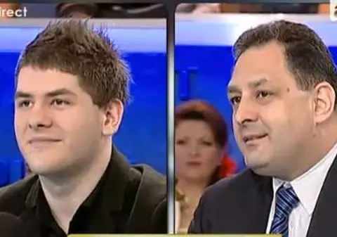 Vanghelie i-a cerut, în direct, prietenia Simonei Gherghe