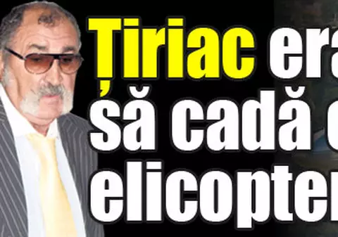 Țiriac a rămas fără combustibil în aer!