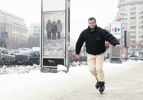 Ne-am dat cu patinele pe trotuare