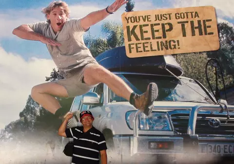 Axinte, în vizită la «Vânătorul de crocodili»