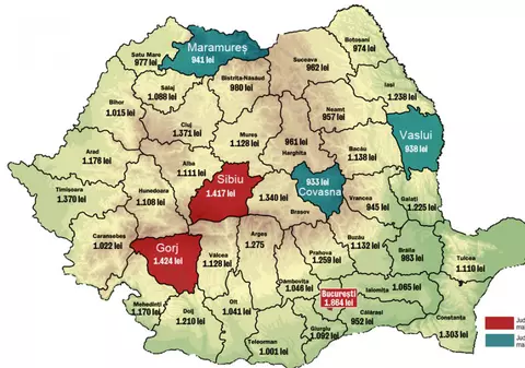 Iată cât au câştigat anul trecut angajaţii în funcţie de regiune | Bucureştenii, salariaţii cel mai bine plătiţi