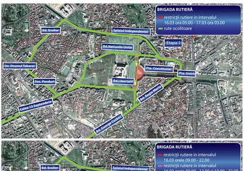 Mitingul de astăzi dă traficul din Bucureşti peste cap. Află aici restricţiile!