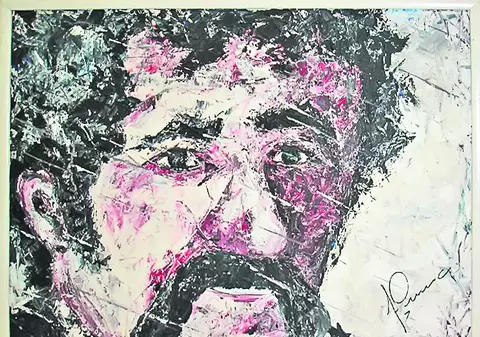 La Hamburg, într-o galerie de artă, portretul lui Țiriac, vândut cu 400 €