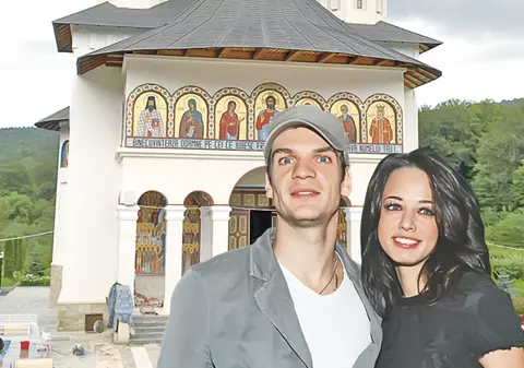 Andreea Raicu l-a dus pe Chirilă la mănăstire