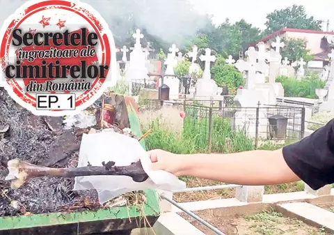 Video exclusiv | Într-un cimitir de la marginea Bucureștiului oasele morților sunt arse la tomberon