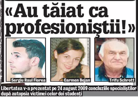 Studenții măcelari, câte 20 de ani de puşcărie