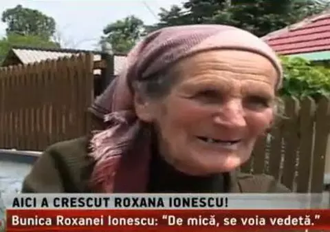 Roxana Ionescu a fost crescută la țară de la 7 luni până la 7 ani