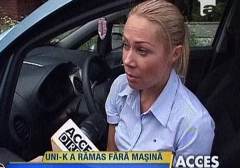 Cristina de la Uni-K a rămas fără mașină