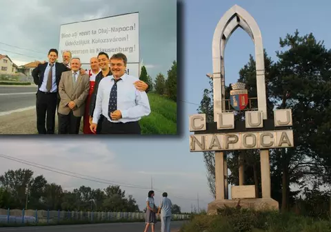 Patru cetăţeni din Ungaria, prinşi când montau o plăcuţă cu denumirea în maghiară a oraşului Cluj