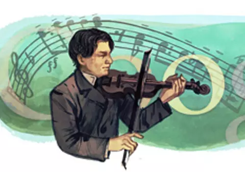 Google îl omagiază pe George Enescu, la 130 de ani de la naştere