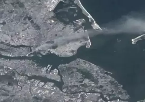 Video | Uite cum s-a văzut tragedia de la 9/11 din spațiu!