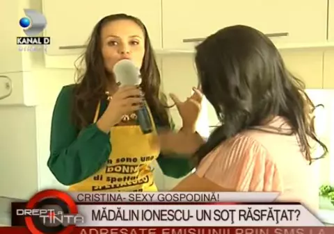 Uite-o pe Cristina Şişcanu la cratiţă! Află ce i-a gătit soţului