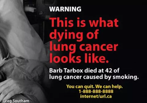 Foto | Pe pachetele de ţigări vor apărea fotografii şocante: oameni pe patul de moarte