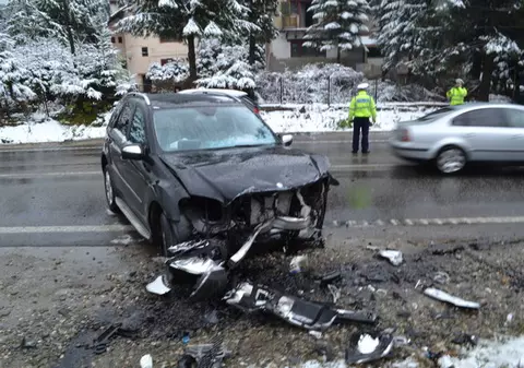 Accidentul lui Huidu: Maşina a derapat, spune avocatul lui