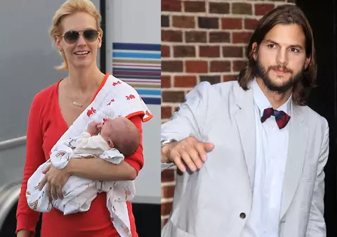 O nouă lovitură pentru Demi Moore! Băiețelul actriței January Jones este al lui Ashton Kutcher?