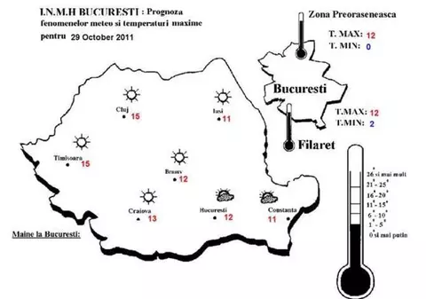Vreme frumoasă în toată ţara la început de săptămână