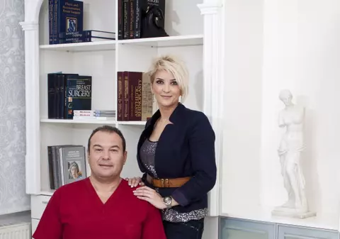 Foto | Make-up artistul Maria Păuna i-a decorat clinica lui Marek Vâlcu