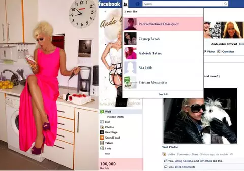 Un mexican este fanul Anda Adam cu numărul 100.000 pe Facebook! Va fi premiat de artistă!