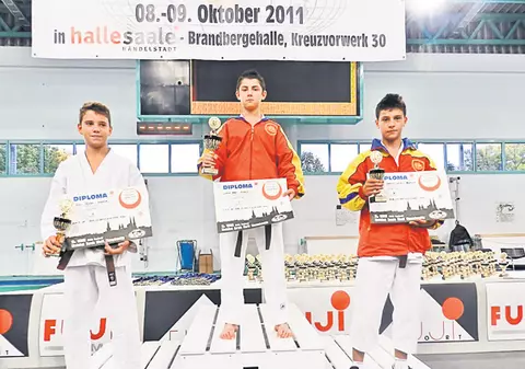 Damian e campion mondial de Karate Shotokan
