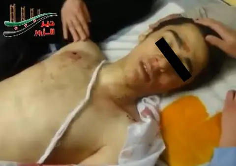 Imagini cutremurătoare cu un elev de 15 ani, ucis din ordinul unui ofițer sirian! ”Mai împușcați-l o dată, pentru a fi siguri că a murit!”